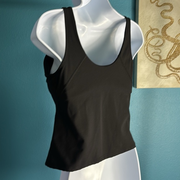 Halara crop top in black with built cami bra - Picture 2 of 3